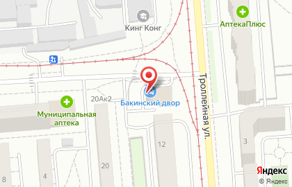 Автокомплекс Бакинский двор на площади Карла Маркса на карте