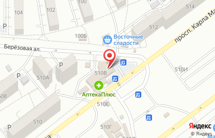 Автостоянка в Самаре на карте
