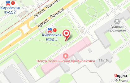 Наркологическое отделение на проспекте Ленина на карте