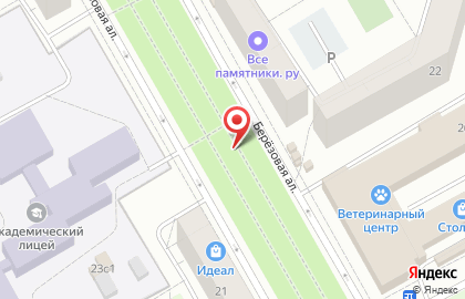 Киоск по продаже фастфудной продукции на Берёзовой аллее на карте
