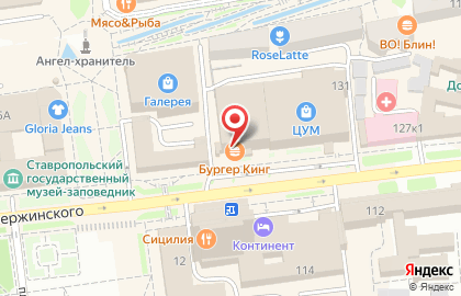 ТЦ Нестеров на улице Дзержинского на карте