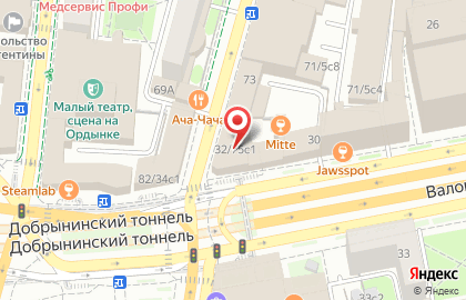 Клиника экспертной медицины Медгород на метро Добрынинская на карте