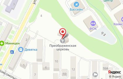Храм Преображения Господня на Пионерской улице на карте