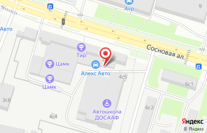 Установочный центр Vetro на Сосновой аллее на карте