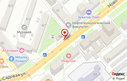Пиццерия Додо Пицца на Ново-Садовой улице на карте