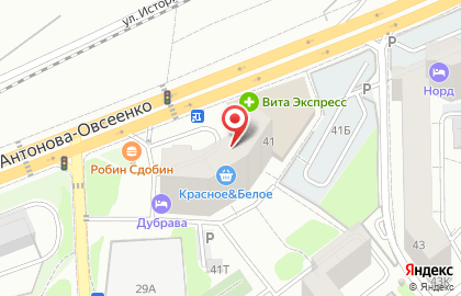 Парикмахерская Руки-ножницы на улице Антонова-Овсеенко на карте