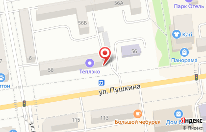 Магазин одежды для дома и отдыха Виктория на улице Пушкина на карте