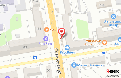 Киоск быстрого питания Робин Сдобин на Советской улице, 161/1 киоск на карте