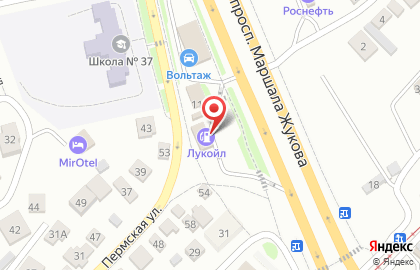 СТО Лукойл в Дзержинском районе на карте