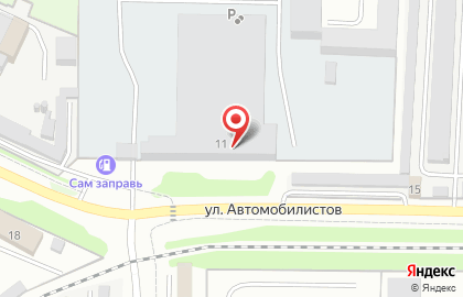 Банкомат БИНБАНК на улице Автомобилистов на карте
