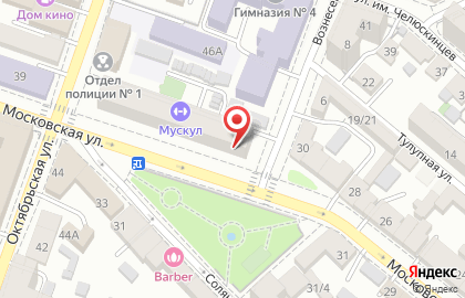 Детская библиотека №11 на Московской улице на карте
