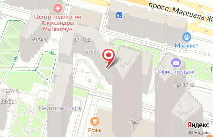 Студия маникюра и педикюра НоготОК на метро Народное Ополчение на карте