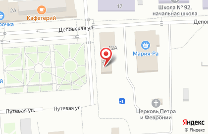 Фирменный магазин Медный Великан на Деповской улице на карте