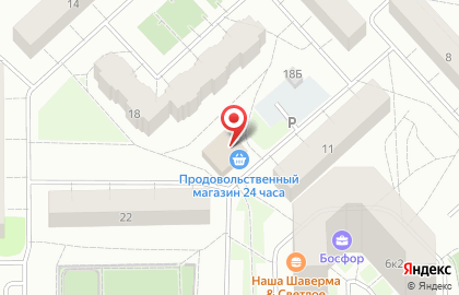 Мини-маркет Северяночка в Приморском районе на карте