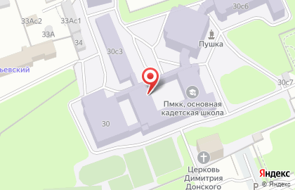 Кадетская школа-интернат №1, Первый Московский кадетский корпус на карте