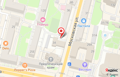 Городская управа г. Калуги на Московской улице на карте