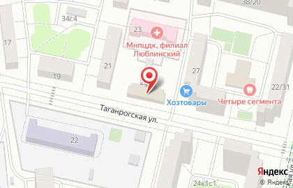 ОДС Жилищник района Люблино на Таганрогской улице на карте