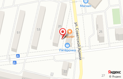 Магазин Пятёрочка в Челябинске на карте