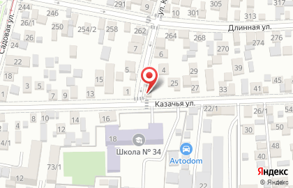 Продуктовый магазин на Казачьей, 21 на карте