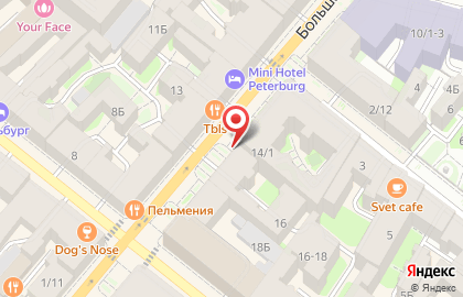 Пекарня БулкаХлеба на Большой Московской улице на карте