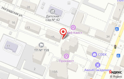 Федеральный образовательный сервис ИнПро на Ноградской улице на карте