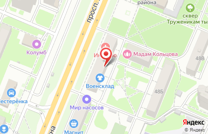 Скиф на проспекте Ленина на карте