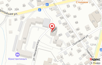 Продуктовый магазин Домашний на Полтавской улице на карте