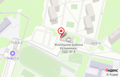 ОДС Жилищник района Кузьминки на улице Федора Полетаева на карте