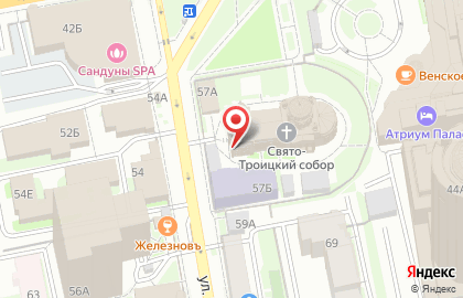 Свято-Троицкий Кафедральный Собор в Екатеринбурге на карте