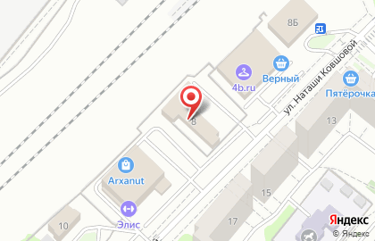 Кафе Сити Пицца на улице Наташи Ковшовой на карте
