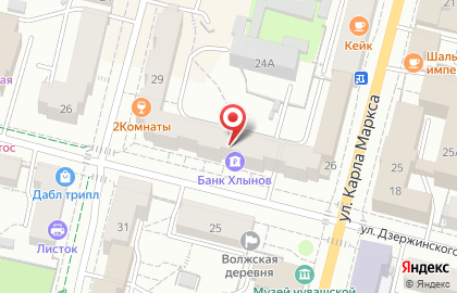 ОАО НОМОС-БАНК на улице Дзержинского на карте