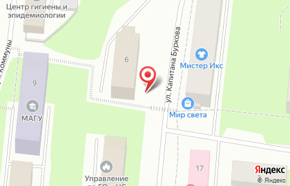 Торговая компания Интерио на улице Капитана Буркова на карте