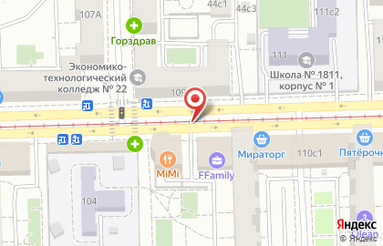 Ресторан MiMi на Первомайской 106А на карте