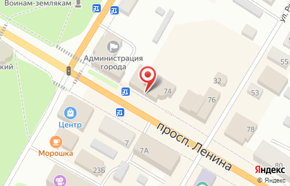 Магазин Золотая рыбка на проспекте Ленина на карте