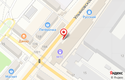 Компания КОМФОРТ плюс на Ульяновском шоссе на карте