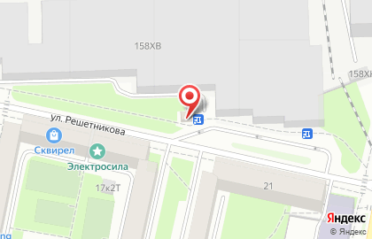 Продуктовый магазин на ул. Решетникова, 16а на карте