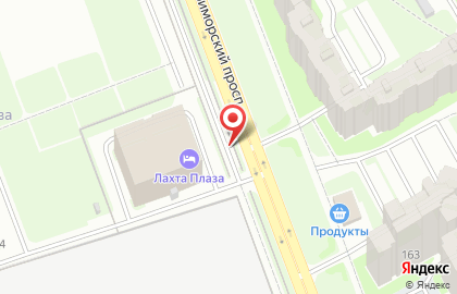 Автостоянка на Приморском проспекте, 165а на карте