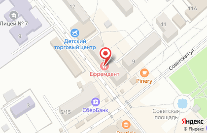 Салон красоты Ваниль на Советской улице на карте
