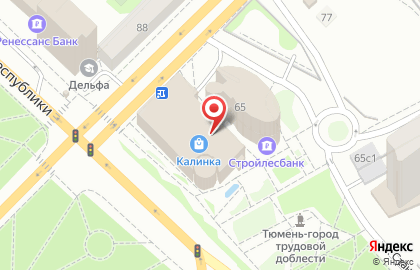 Рекламно-производственный комплекс ТОПАЗ на улице Республики на карте