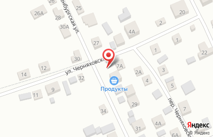 Продуктовый магазин Перекресток на улице Черняховского на карте