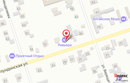 Гостиница Ривьера на Кулундинской улице на карте