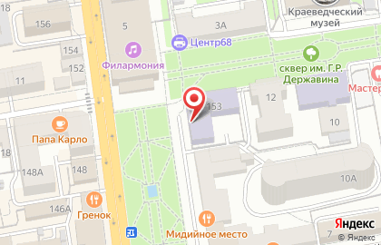 Колледж техники и технологии наземного транспорта им. М.С. Солнцева в Тамбове на карте