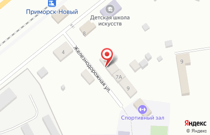 1C на Железнодорожной улице на карте