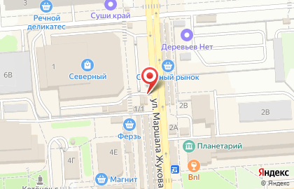 Киоск быстрого питания Русский аппетит на улице Маршала Жукова, 1 на карте