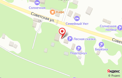 База отдыха Лесная сказка на Советской улице на карте