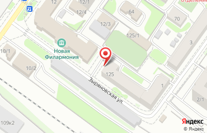 Склад-магазин Бирюса на Зыряновской улице на карте