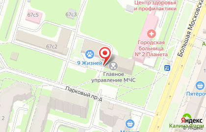 Господа офицеры на Большой Московской улице на карте