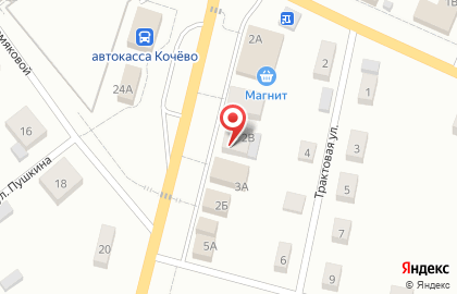 Магазин косметики и бытовой химии Магнит Косметик на Трактовой улице на карте
