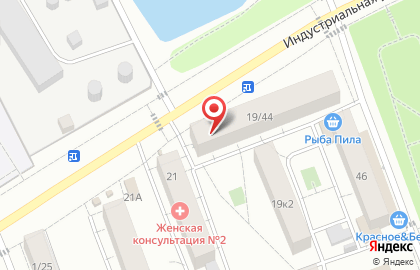 Мясная лавка на Индустриальной улице на карте