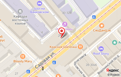 Продовольственный магазин Альфа Василеостровский в Центральном районе на карте